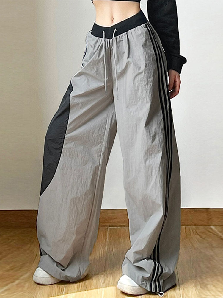 Wide Leg Striped Track Pants â DAXUEN