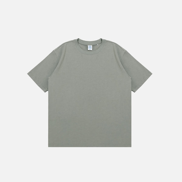 Front view of the gray Firefly Luminous Reflective T-shirt from DAXUEN.