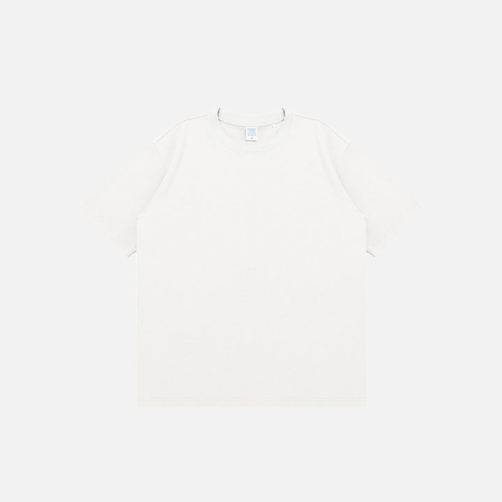 Front view of the white Firefly Luminous Reflective T-shirt in a gray background, from DAXUEN.