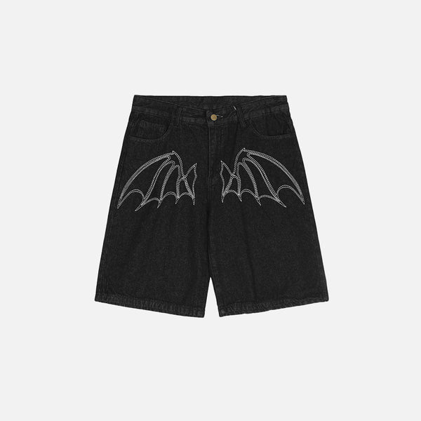 Pantalones cortos con alas de murciélago