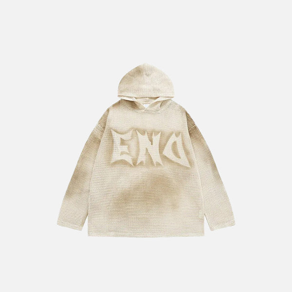 Retro Distressed Spray Hoodie