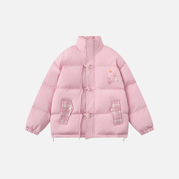 Fashionable Thick Warm Casual High Neck Puffer Jacket