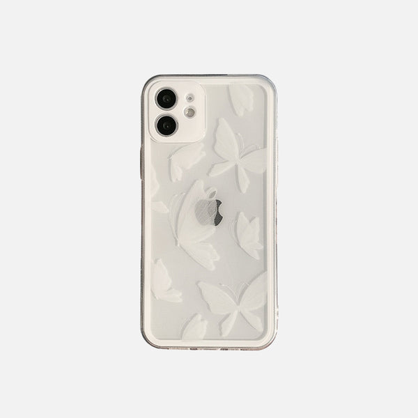 Vinilo o funda para iPhone mariposa blanca