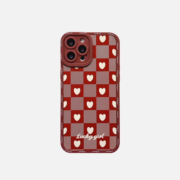 Red Love Lattice iPhone Case
