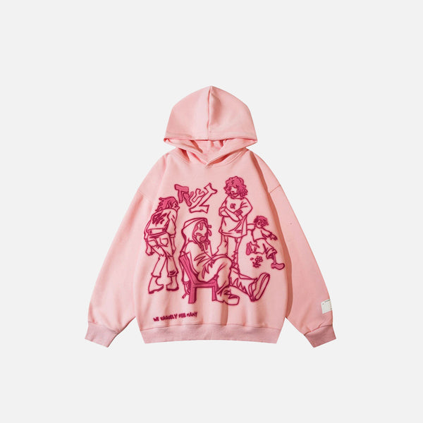 Youth life hoodie from DAXUEN in pink