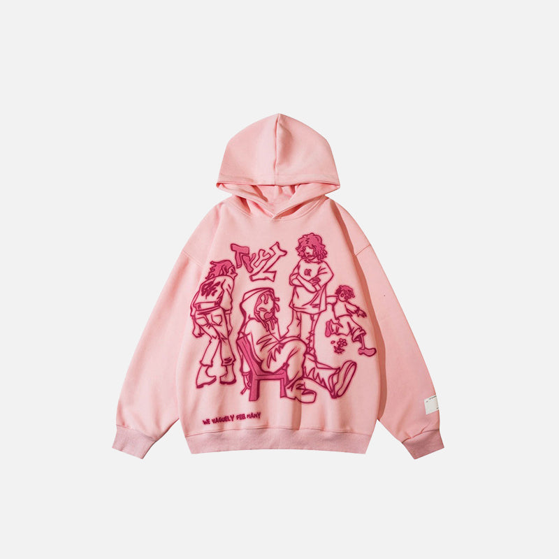 Youth life hoodie from DAXUEN in pink