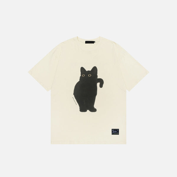 Black Cat Graphic T-shirt