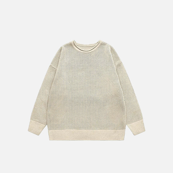 Retro Hollow Out Sweater