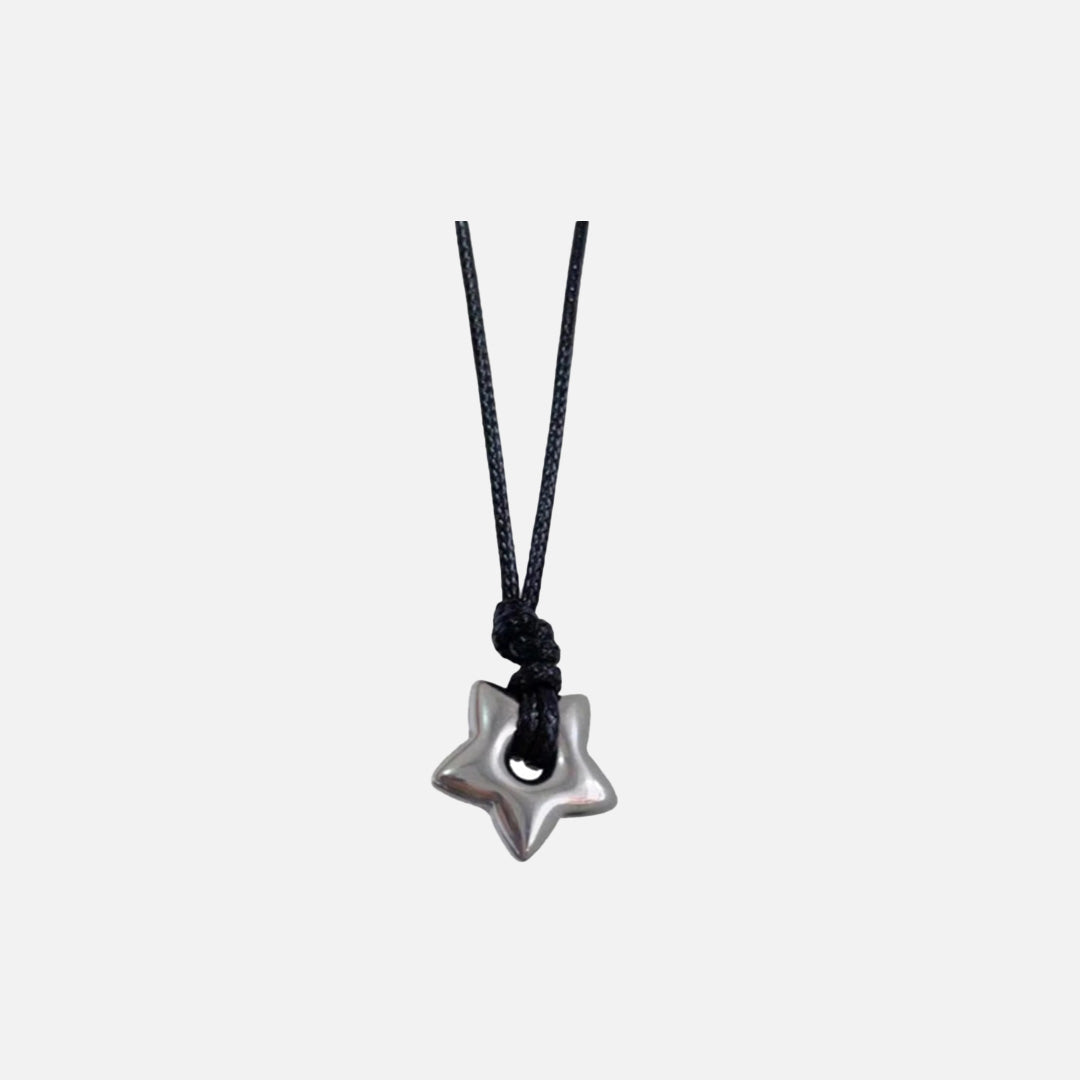 Front view of the Star-Shaped Pendant Necklace