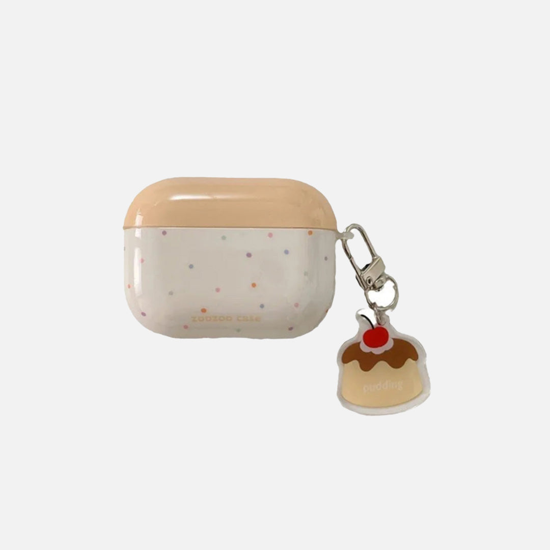 Front view of the yellow Patterned AirPods Cases