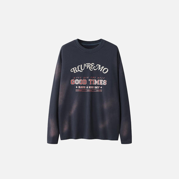 Sweatshirt mit „Good Times“-Aufdruck