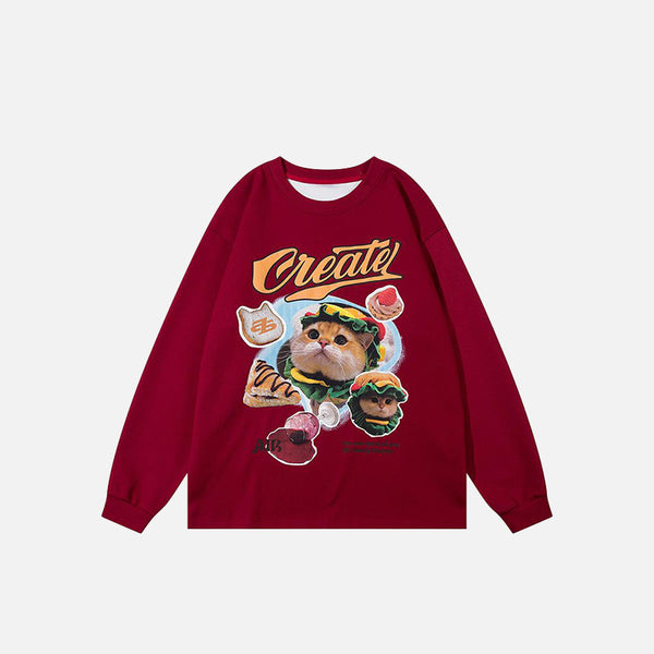 Süßes Katzen-Sweatshirt