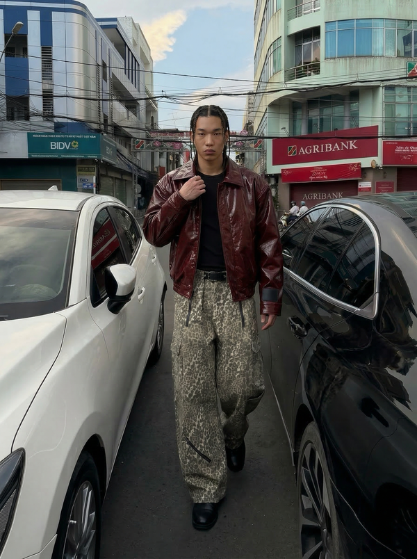 Durable Autumn Cool Oversized PU Leather Jacket