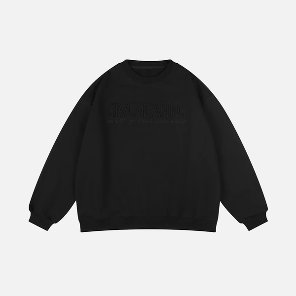 High Quality Korean Embroidered Sweatshirt