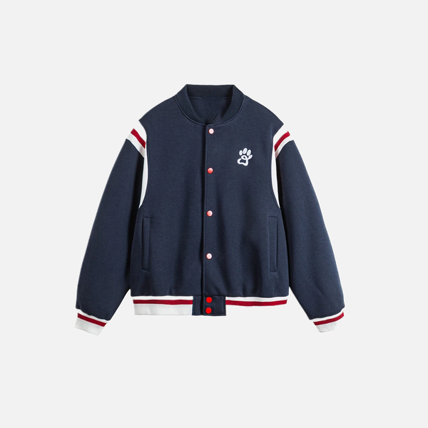 Cute Stadium Award Embroid Bomber Varsity Jacket