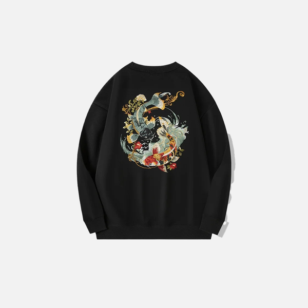 Chinese Carp Vintage Crewneck Sweatshirt