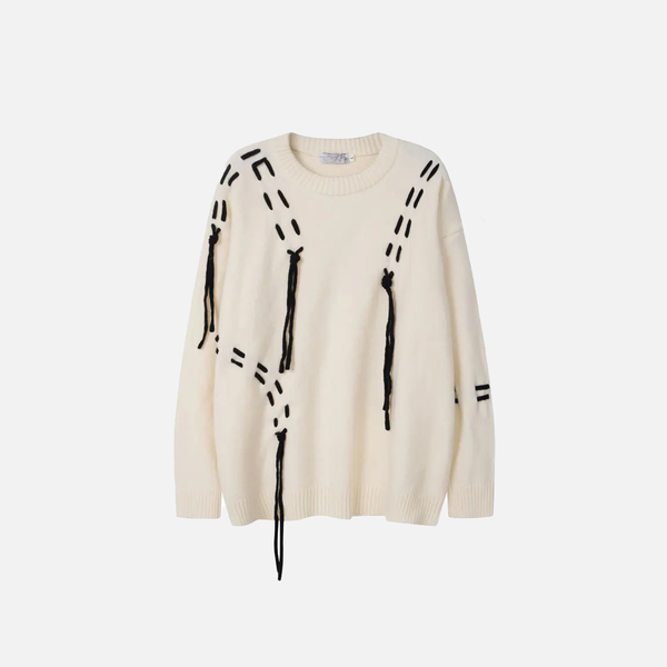 Women Streetwear Oversized Knitted Hip Hop Sweater