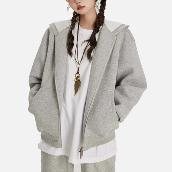 Vintage Cool Loose Fit Zipper Sweatshirt