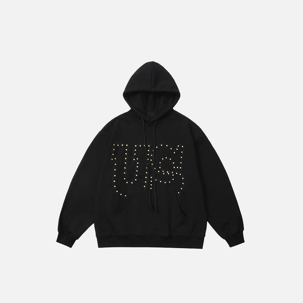 "US" Letter Embroidery Hoodie