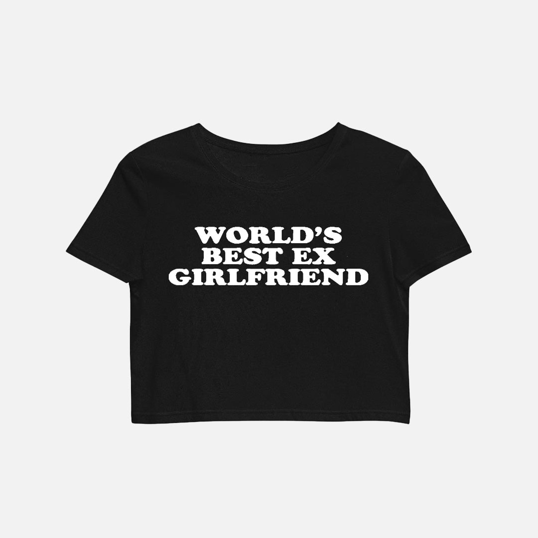 Front view of the black World's Best Ex Tank in a gray background