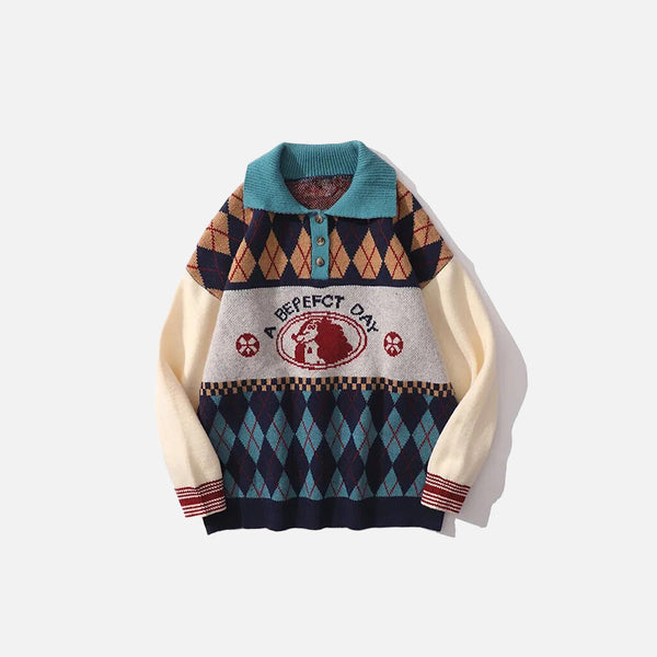 Suéter vintage de día perfecto