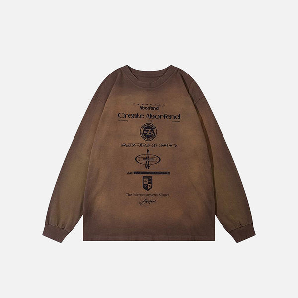 Vintage Washed Oversized Sweatshirt