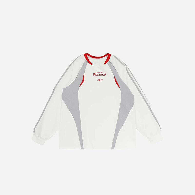 Front view of the gray Vintage Breeze Sport T-shirt in a gray background