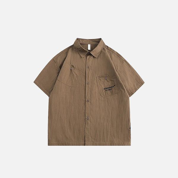 High Street Solid Color Shirt