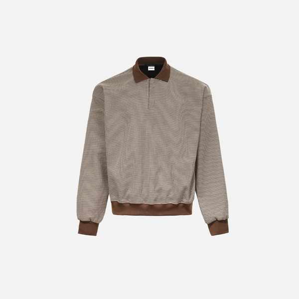 Sweatshirt mit Polokragen und kräftigem Farbblockdesign