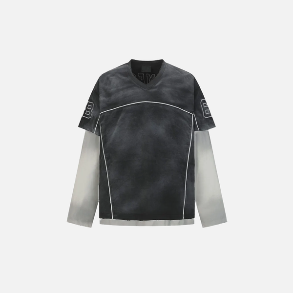 Grunge Two Layered Long Sleeve Sports T-Shirt