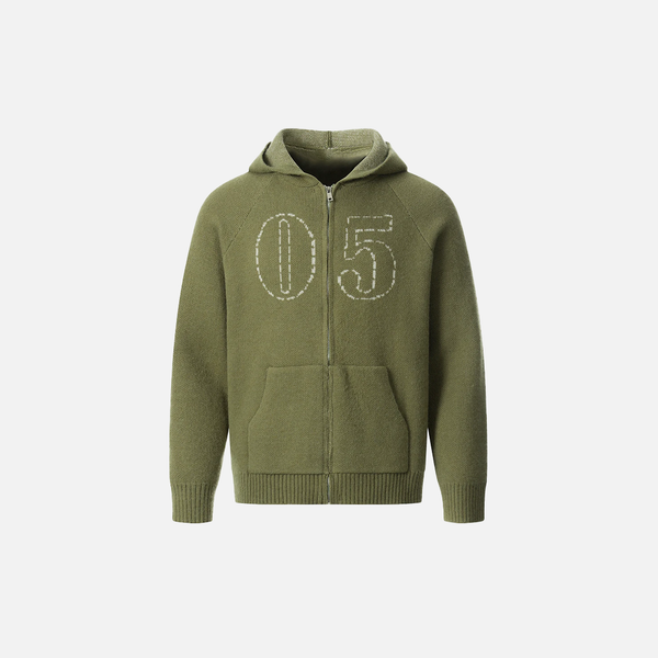 Winter Cozy Retro Jacquard Hooded knitted Sweatshirt