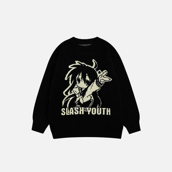 Slash The Youth Anime Sweater