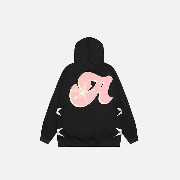 Sudadera con capucha y estampado gráfico de estrella 