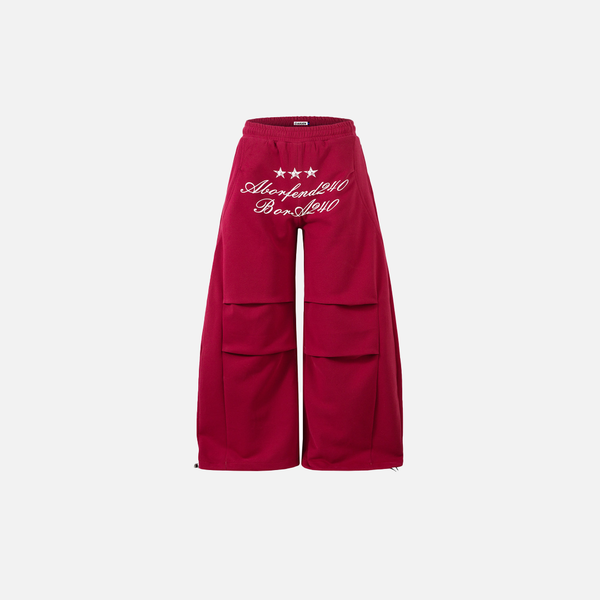 Trendy Loose Fit Letter Print Wide Leg Jogger