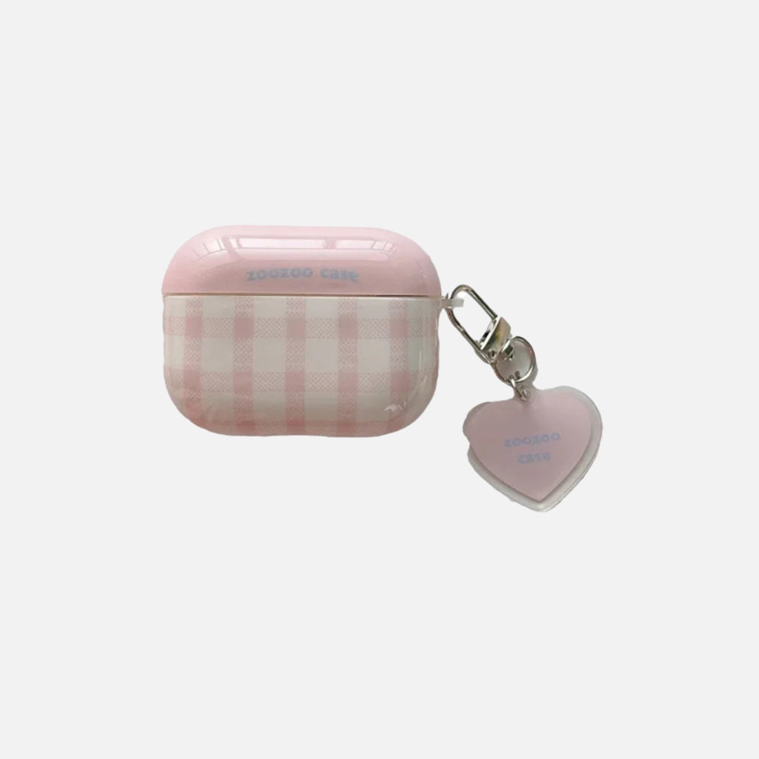 Front view of the pink Patterned AirPods Cases