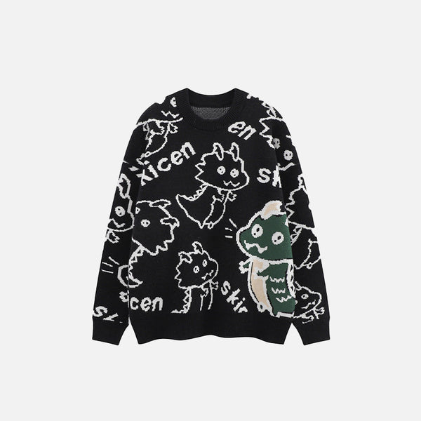 Dragon Graphic Printed Sweater