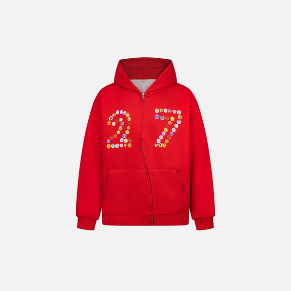 Unique Breathable Zipper Button Hooded Sweatshirt