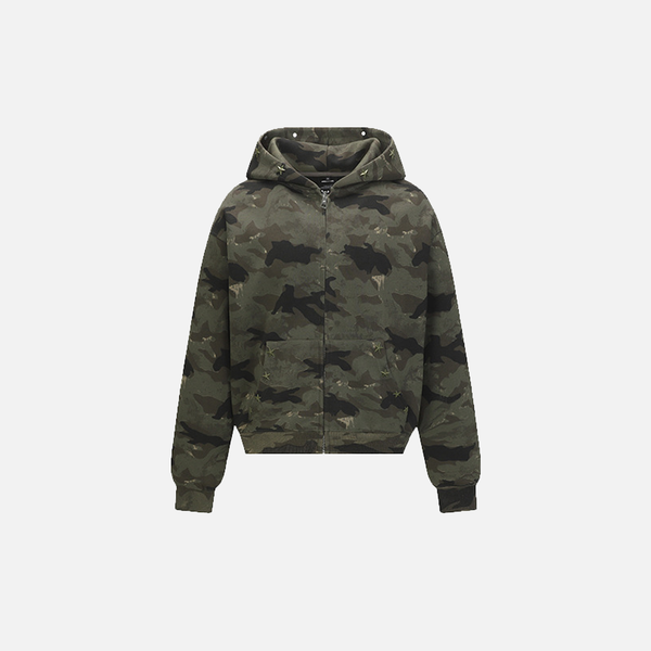 Herren Streetwear Stilvolles Camo Kapuzenpullover
