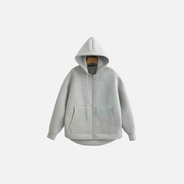 Trendy Cozy Vintage Zipper Hooded Sweatshirt