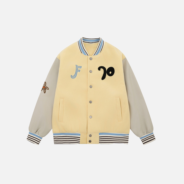 Stylish Oversized Embroidered Baseball Varcity Jacket