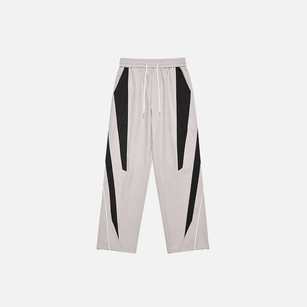 Y2K Striped Patchwork Joggers