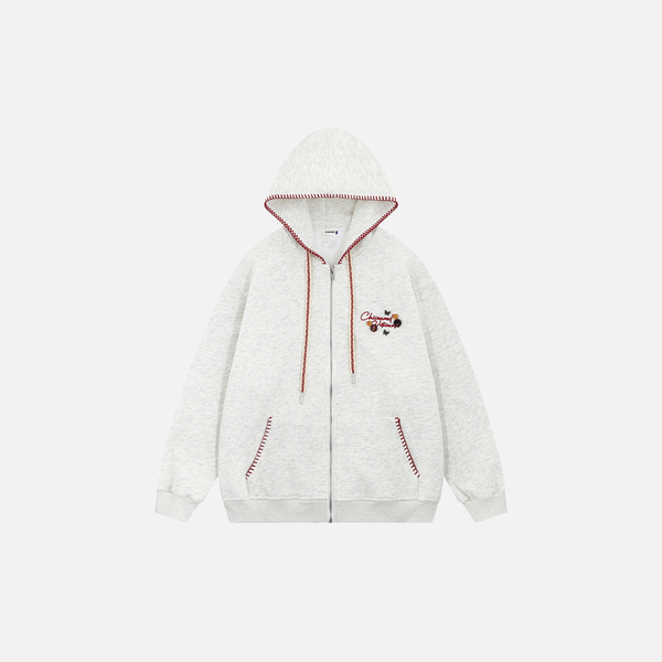 Stylish Trendy Hip Hop Buttoned Hooded Sweatshirt