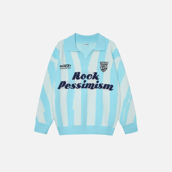 Stylish Vintage Lazy Striped Long Sleeve Sweater