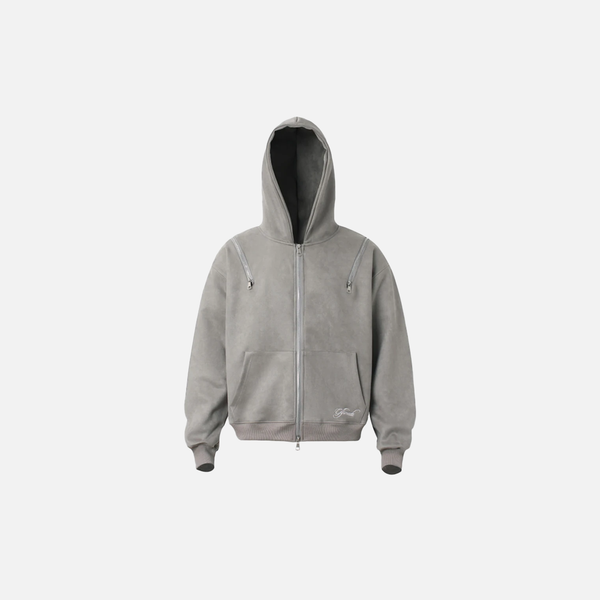 Y2K Streetwear Retro Zipper Casual Hooded Sweatshirt