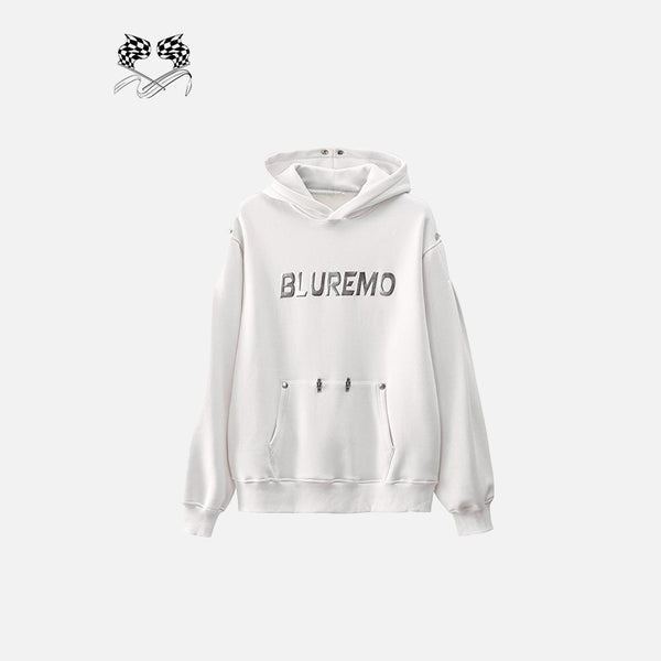 Embroidery Letter Print Hoodie