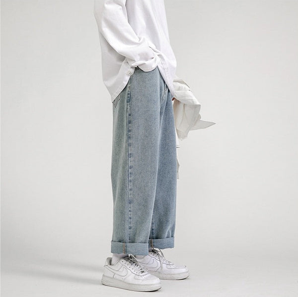 Solid Classic Baggy Jeans