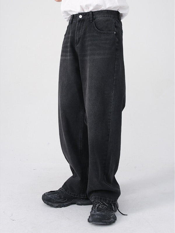 Black Wide-leg Vintage Jeans