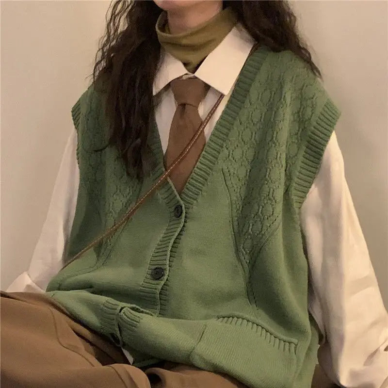 Model wearing the green Formal Casual Vest
