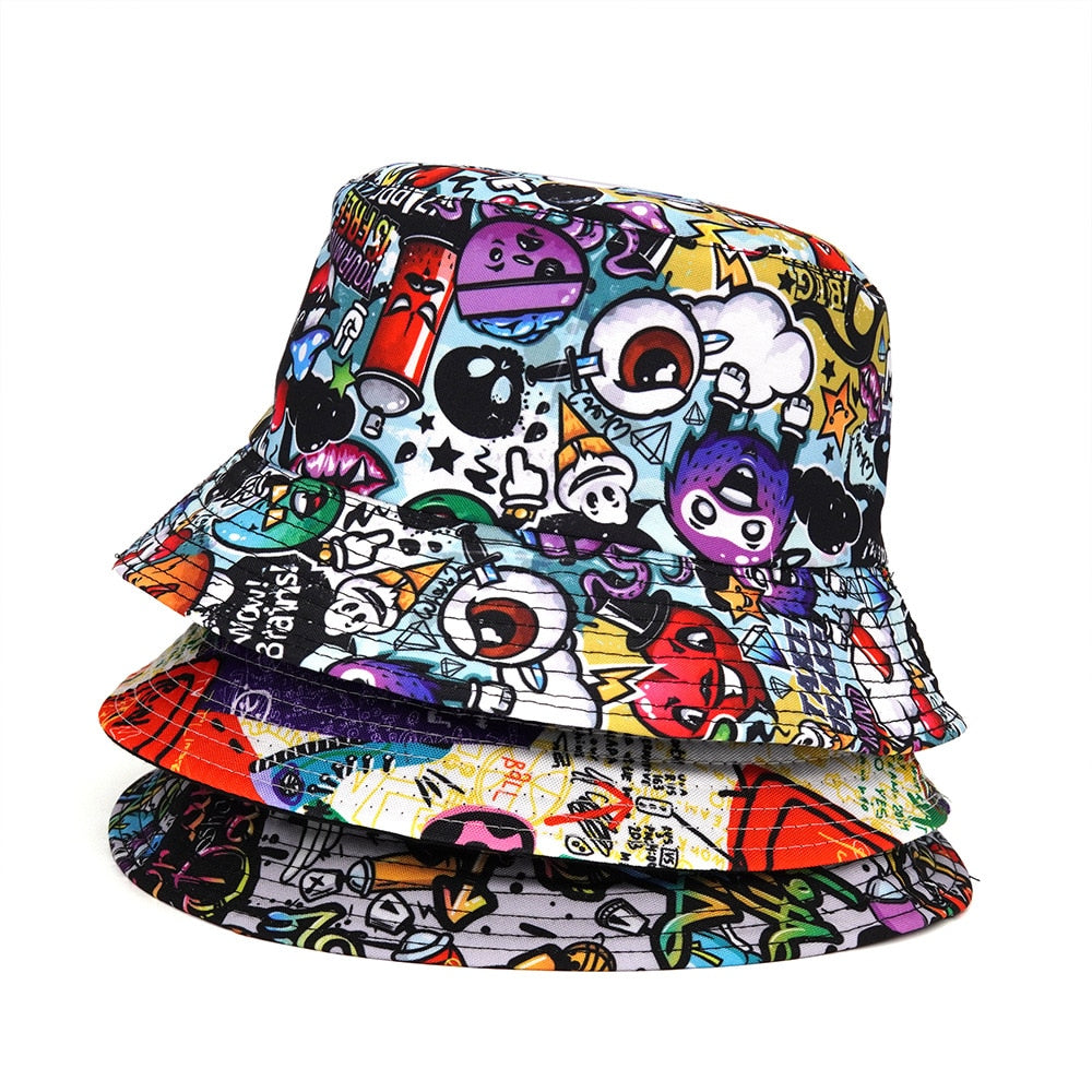Hip Hop Bucket Hats Style 2 / 56-58cm
