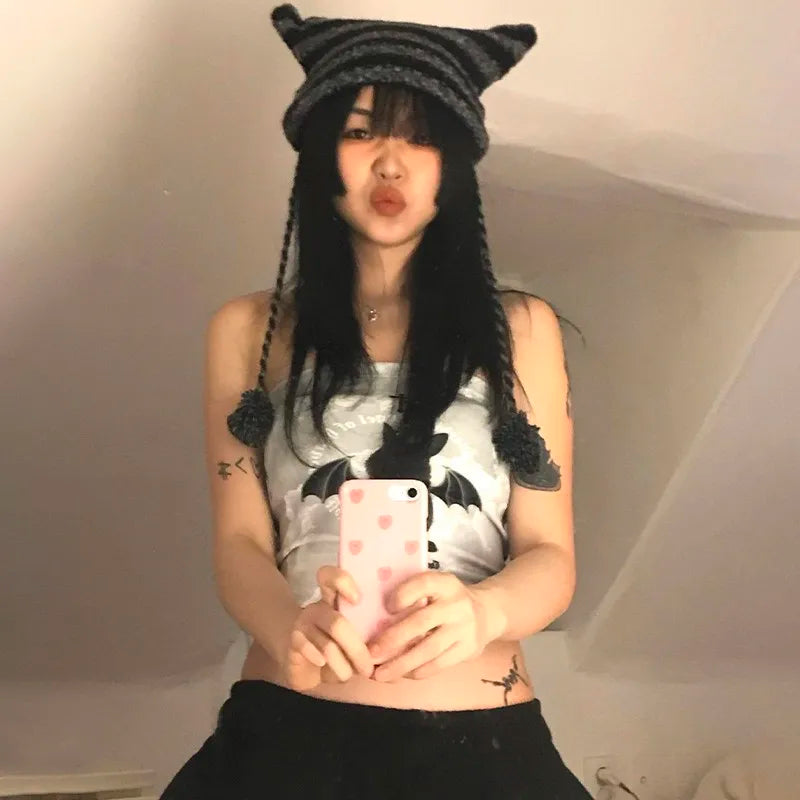 Model wearing the Bunny Core Tube Top